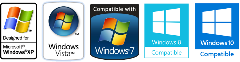 Picture - Works With Windows Vista (832x216), Png Download