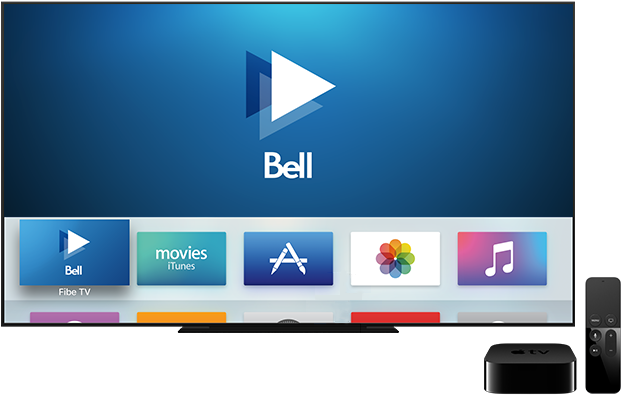 Enjoy Your Live And On Demand Channels With The Fibe - Apple Tv Fibe App (640x460), Png Download