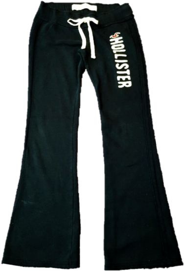 Hollister Sweat Pants - Calça Flare Em Sarja Com Frisos E Botões (450x600), Png Download