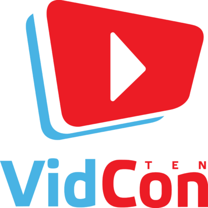 Vidcon Us Logo - Vidcon Logo Transparent (421x420), Png Download