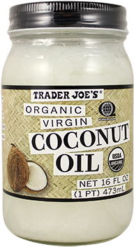 Coconut Oil Trader Joe's (400x454), Png Download