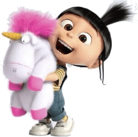 Agnes And Unicorn Despicable Me - Unicornio Mi Villano Favorito (500x500), Png Download