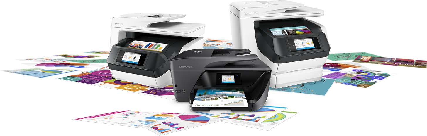 Hp Officejet Pro - Hp Officejet Pro 8720 All-in-one Printer (print, Scan, (1456x465), Png Download