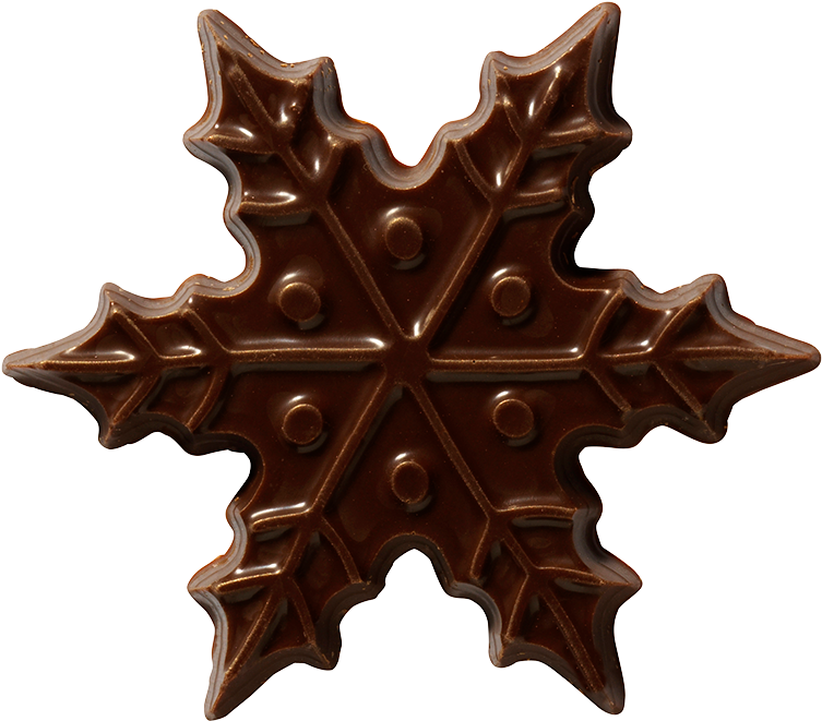 Christmas / Winter - Chocolate Snowflakes (1000x1000), Png Download