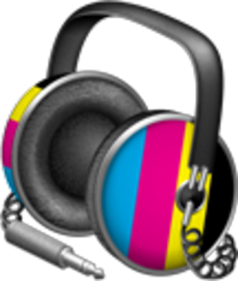 Cmyk Headphones Psd - Itunes Icon Headphones (338x400), Png Download
