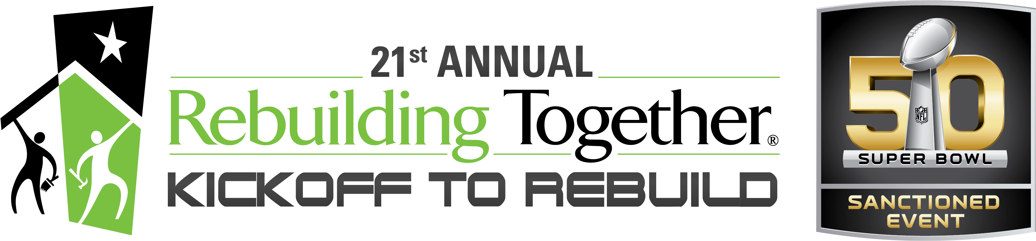 Rebuilding Together's Kickoff To Rebuild - Rebuilding Together (4175x1188), Png Download