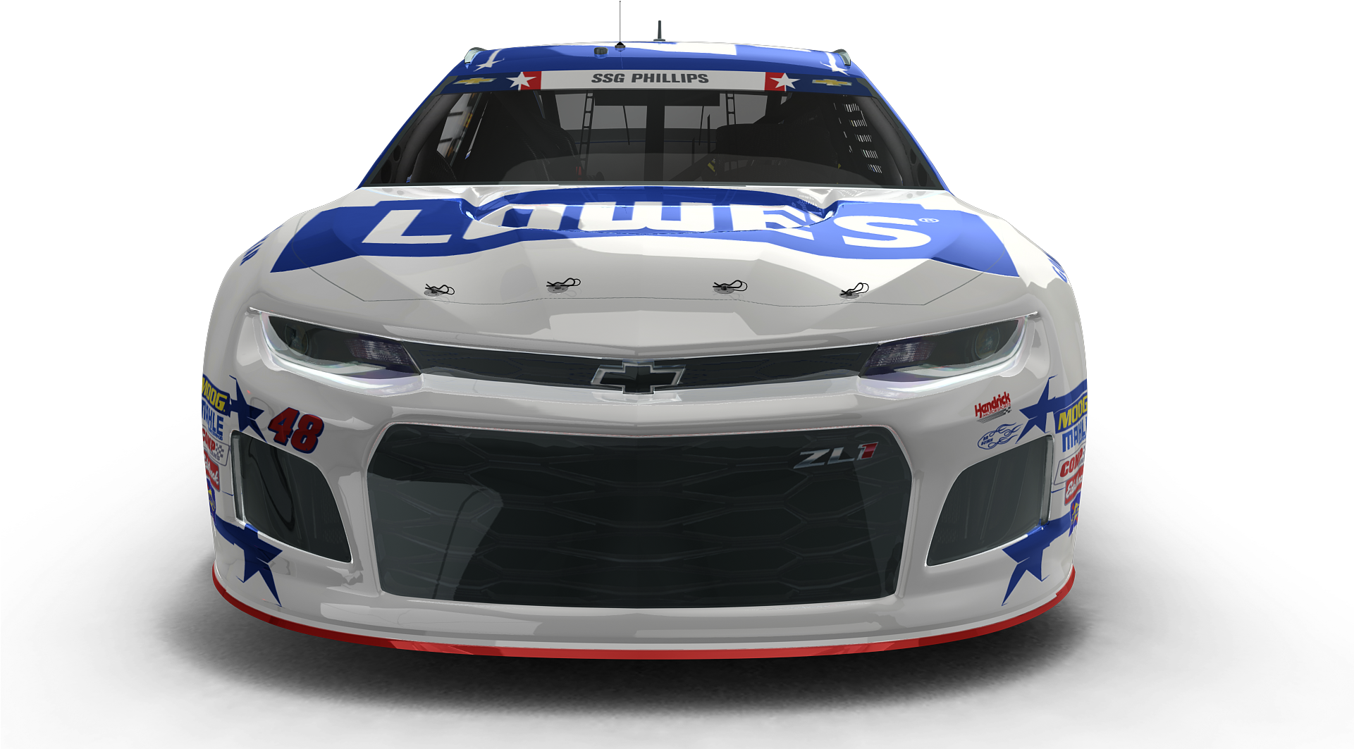 48 Lowe's Patriotic Scheme Revealed - Hendrick Motorsports (1920x1080), Png Download