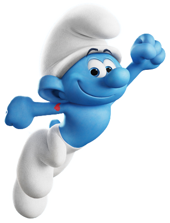 Smurf Png - Hefty Smurf The Lost Village (437x464), Png Download