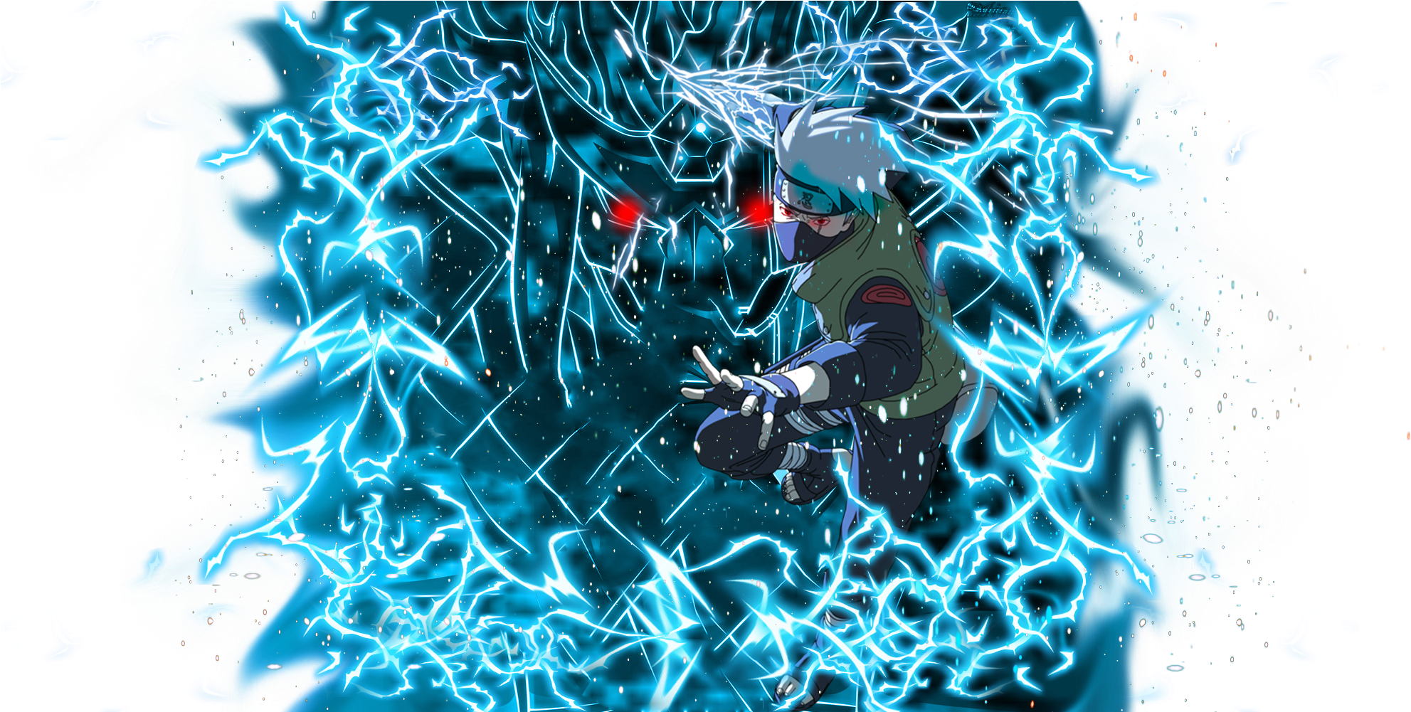 Fluff6 Stars Susanoo Kakashi Here It Is Guys - Kakashi Con El Susano (2002x1000), Png Download