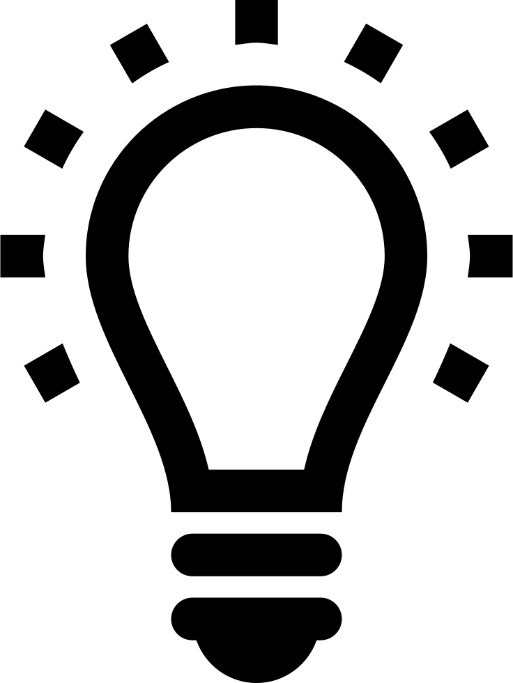 Download Lightbulb Svg Free Download - Light Bulb Idea Png - Full Size