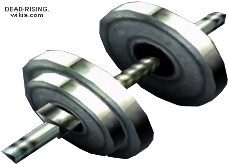 Dead Rising Dumbbell - Dumbbell (485x352), Png Download