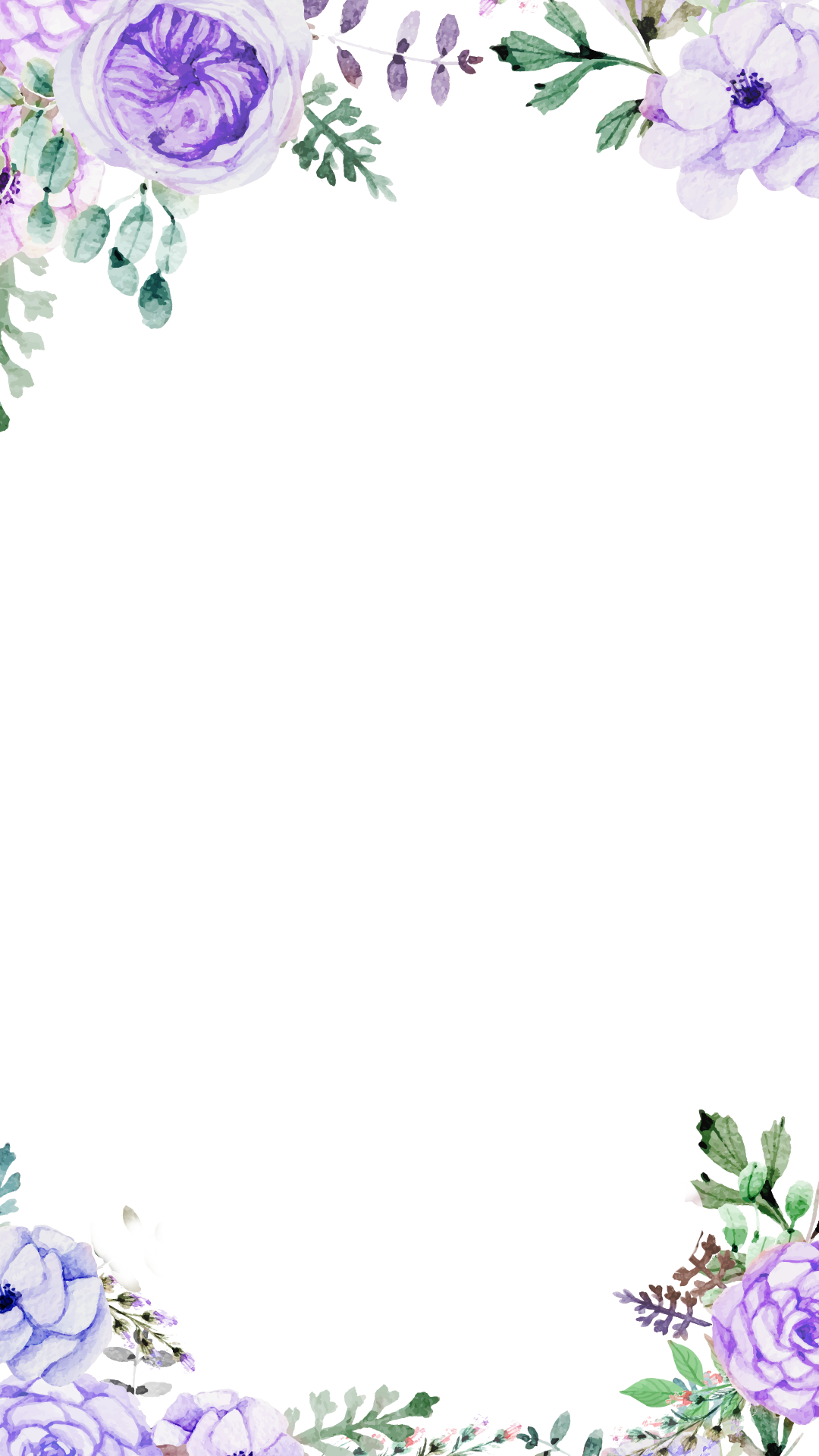 Purple Floral - Isaiah 30:15 - In Quietness And In Confidence Shall (1080x1920), Png Download