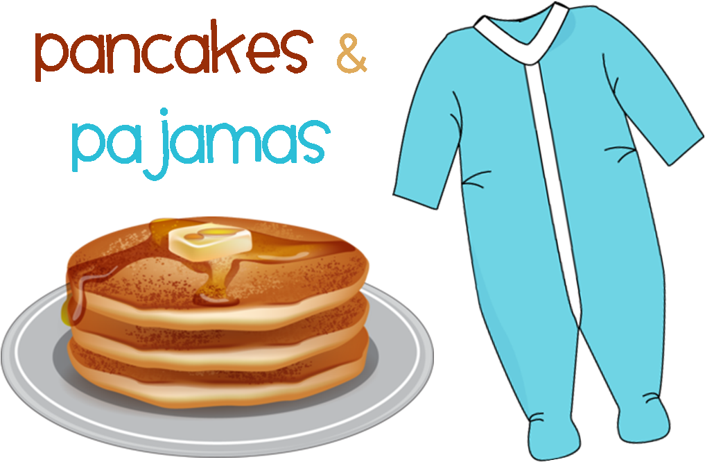 Pancakes And Pajamas Family Night - Pancake Clipart (1101x720), Png Download