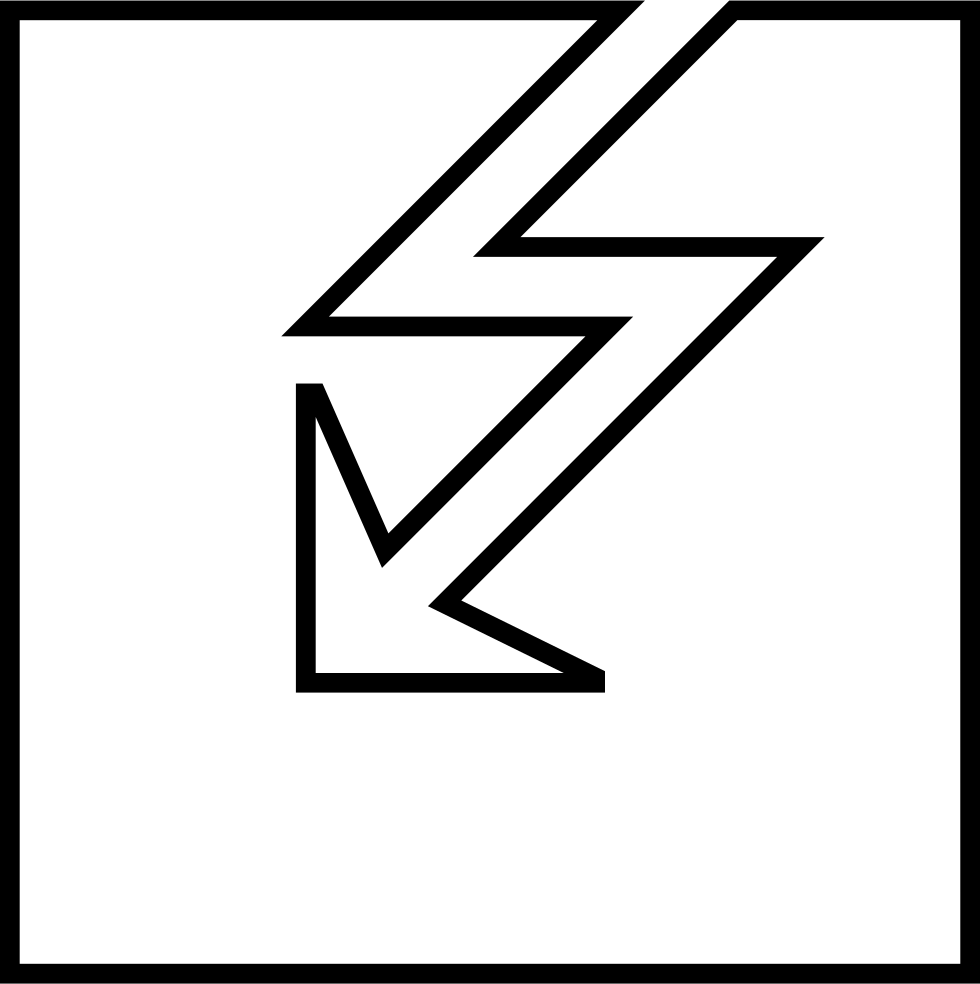 Lightning Bolt - - Icon (980x984), Png Download