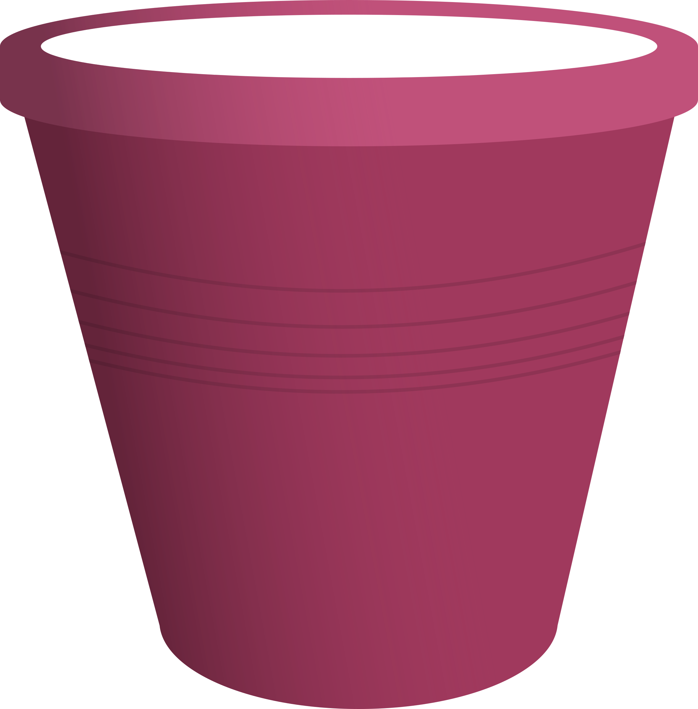 Plastic Bucket Png Background Image - Plastic Flower Bucket Png (2360x2400), Png Download