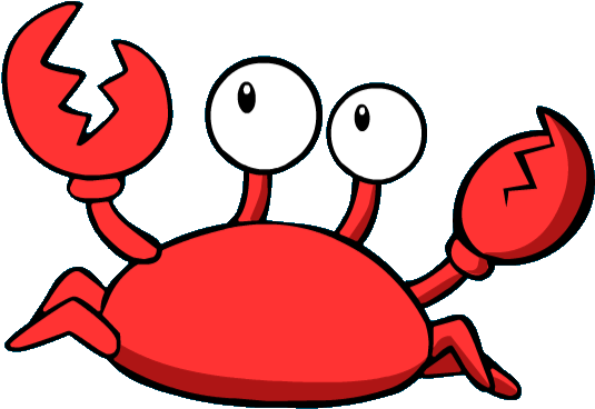 120px-klutzy Crab - Cartoon Crab (624x405), Png Download