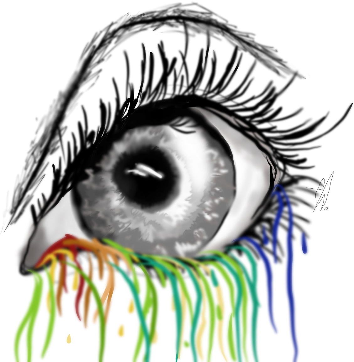 Rainbow Tears - Animal Jam Clans (1600x1200), Png Download