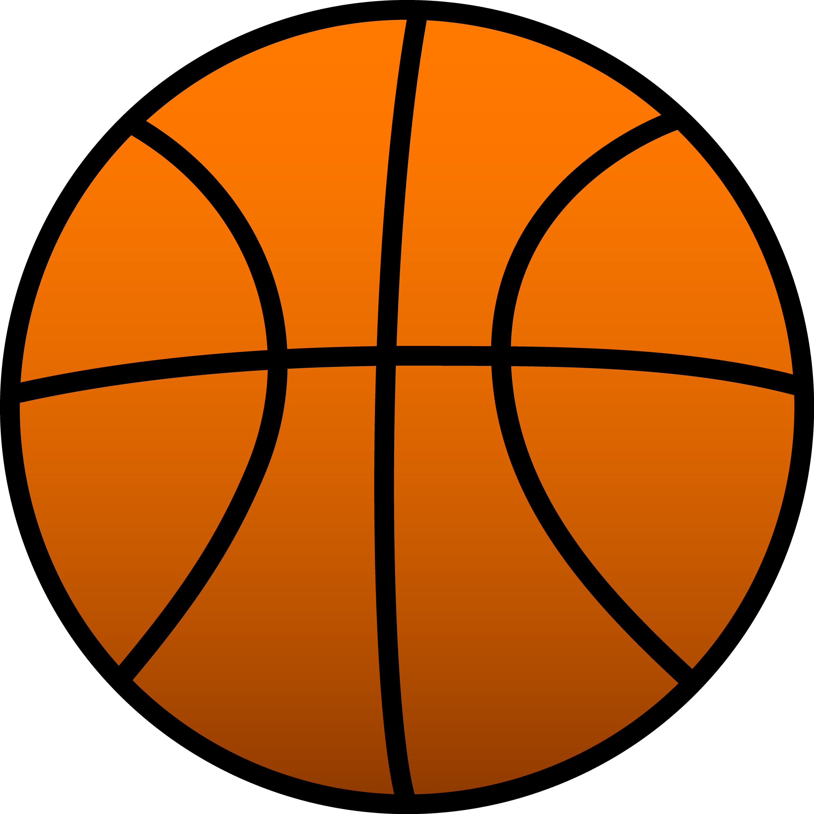 Hoop Clipart Black And White Axis Clipart Basketball - Basketball Clipart (3437x3437), Png Download