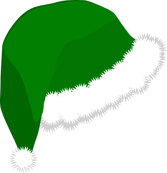 Elf Hat Clip Art At Clker Com Vector Clip Art Online - Santa Hat Clip Art (576x597), Png Download