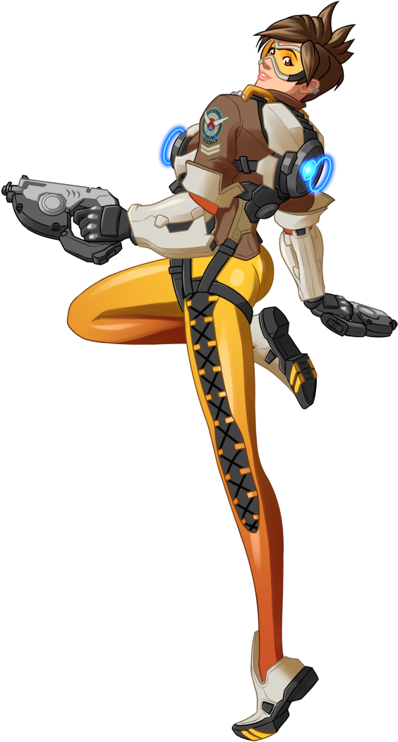 Tracer Transparent Anime - Tracer Transparent (866x1220), Png Download