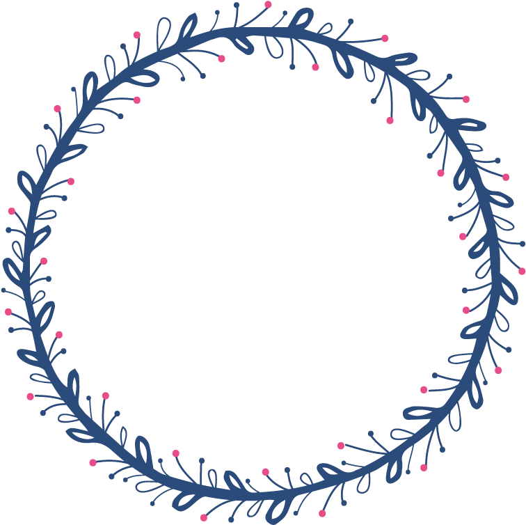Cartoon Border Wreath 800*800 Transprent Png Free - Drawing (800x800), Png Download