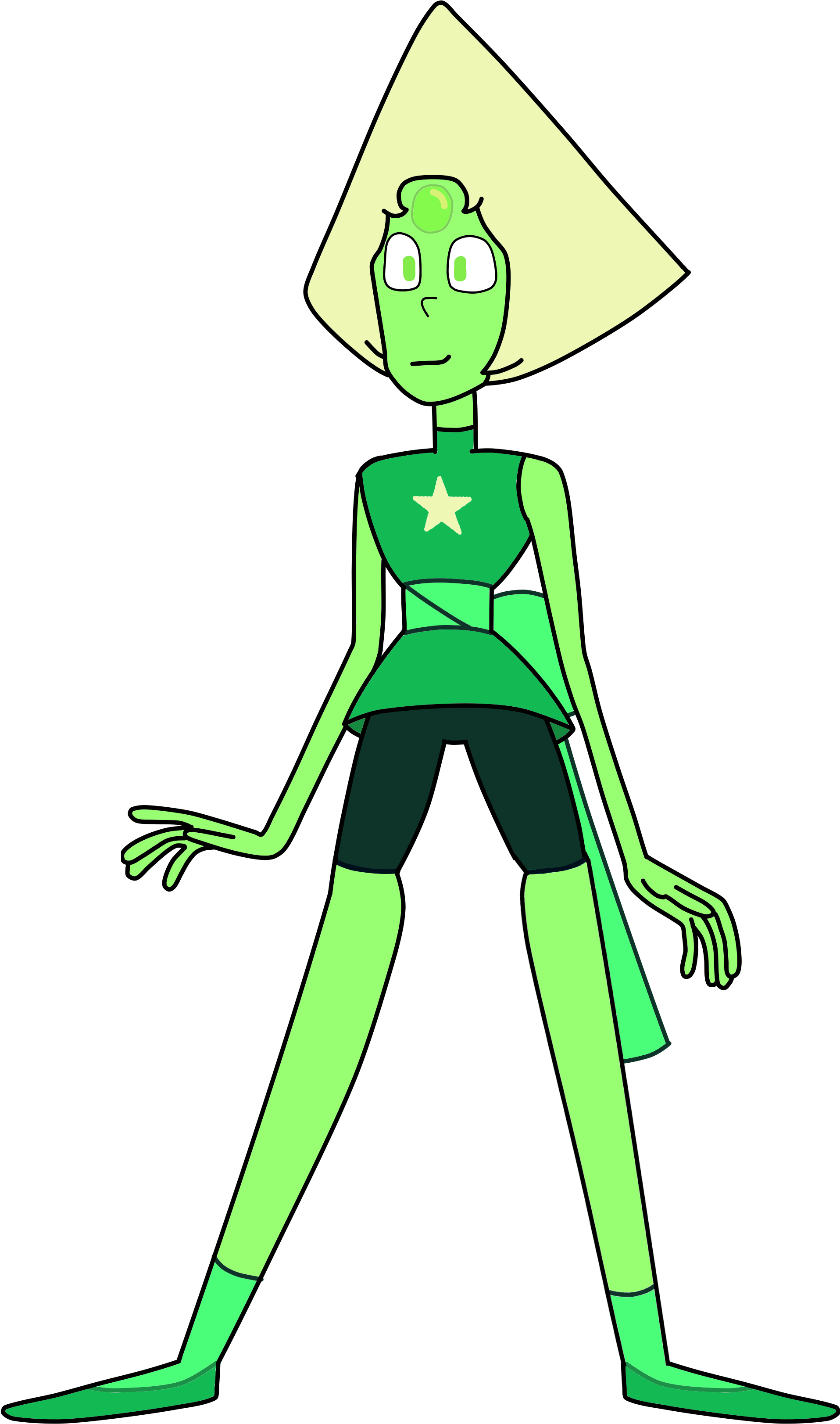 Peridot Momswap With Gem Shine - Steven Universe Peridots Bubble (1968x3480), Png Download