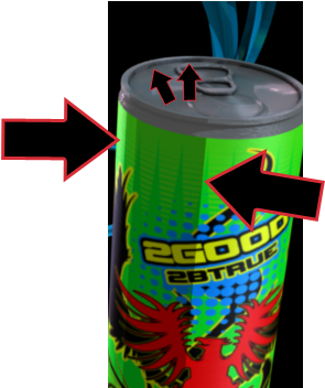 There's Also Some Wierd Stuff Happening On The Edges - Caffeinated Drink (388x351), Png Download