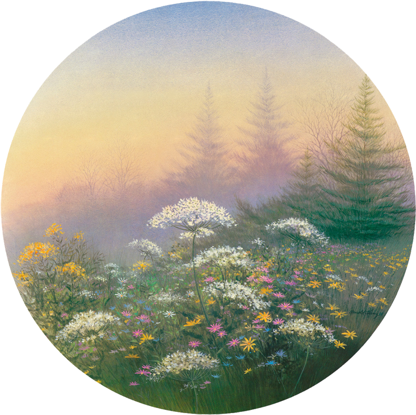 Нежнейшие Краски Природы Художник Arnold Alaniz - Embroidery (840x840), Png Download