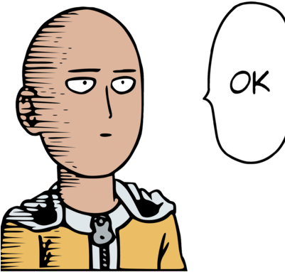 One Punch Man @racuna@mstdn - One Punch Man Emotes (400x400), Png Download