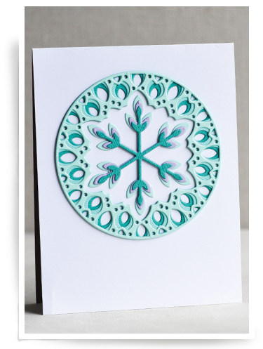 Issa Snowflake Layer Set - Die (400x510), Png Download