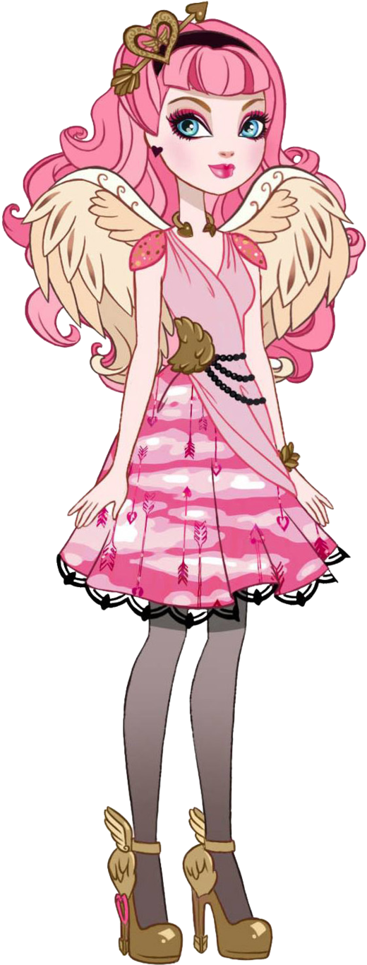Cupid - Ever After High Personajes (579x1379), Png Download
