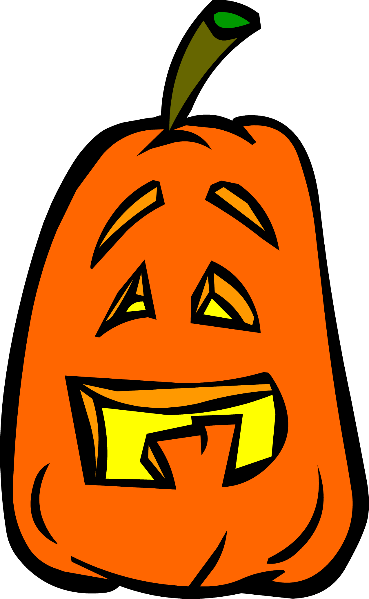 Goofy Jack O Lantern - Jack O Lanterns Png (1273x2063), Png Download