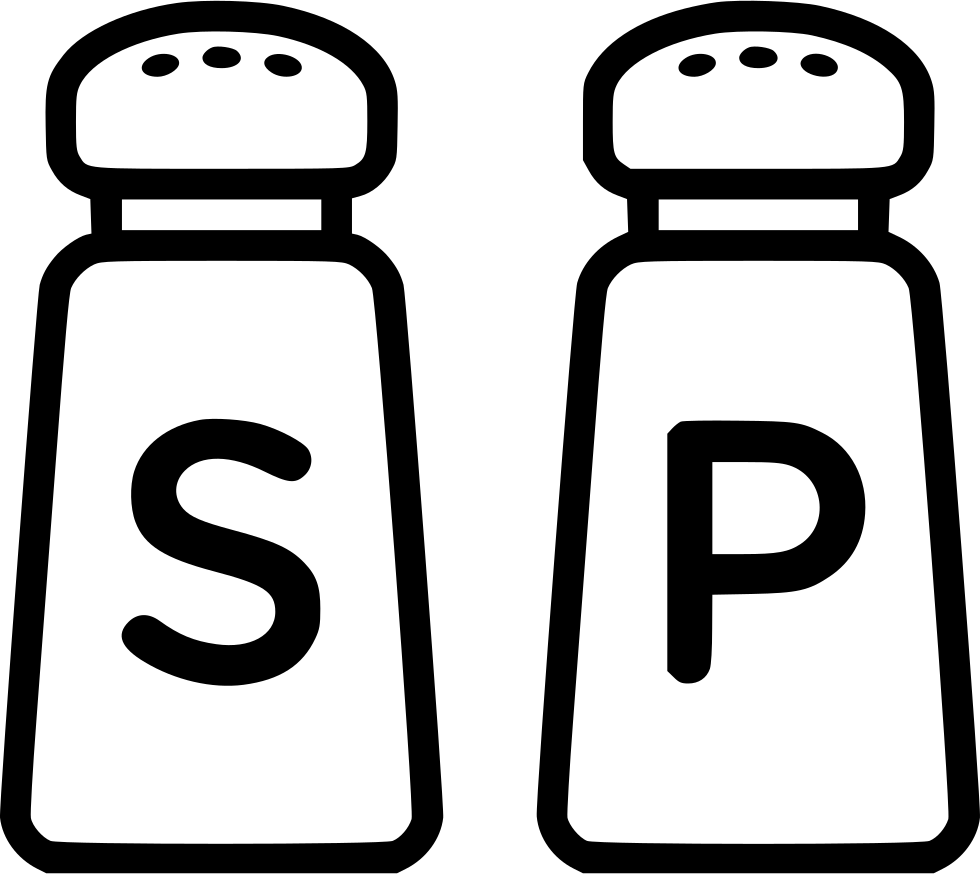 Png File - Salt And Pepper Shakers Vector (980x874), Png Download