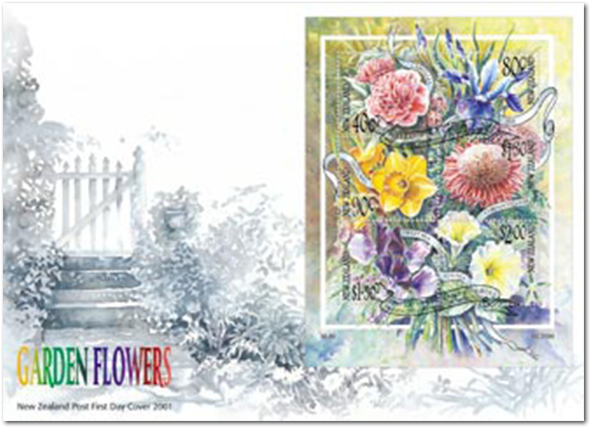 Miniature Sheet First Day Cover - Bouquet (600x600), Png Download