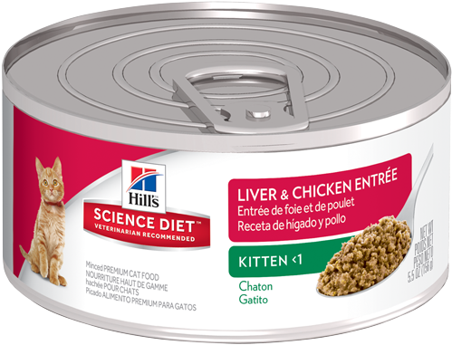 Sd Kitten Liver And Chicken Entree Canned Productshot - Science Diet Kitten Wet Food (500x500), Png Download