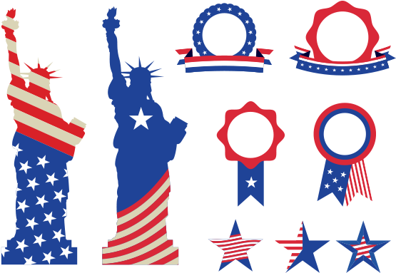 Usa Symbols And Badges - Statue Of Liberty (1200x628), Png Download