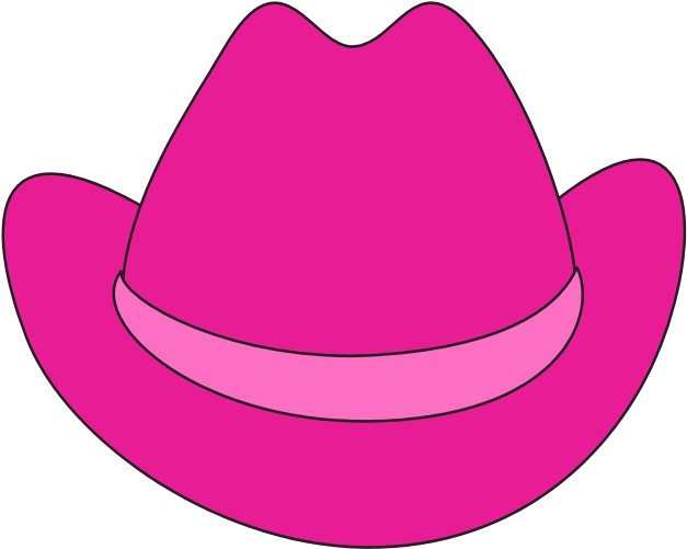 Cowboy Boots And Hats Clip Art - Cowgirl Hat Clipart (680x624), Png Download