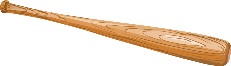Baseball Bat Clipart - Clip Art Baseball Bat (798x231), Png Download