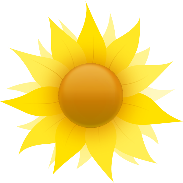 Free Sunflower Clipart Public Domain Flower Clip Art - Small Cartoon Yellow Flower (600x601), Png Download