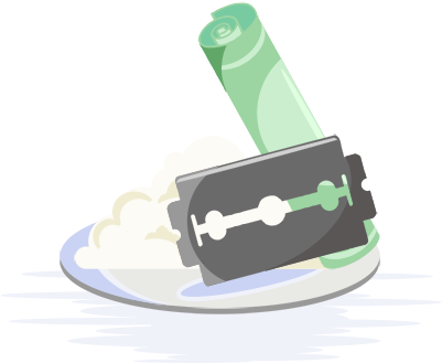 Cocaine Addiction - Taylor Made Cutz (400x358), Png Download