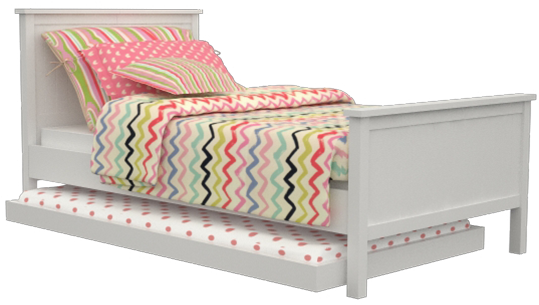 Childrens Wooden Trundler Bed - Bed Frame (540x540), Png Download