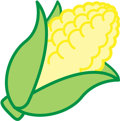 Cartoon Corn Clipart Clip Free Library - Cartoon Corn Clipart (500x500), Png Download