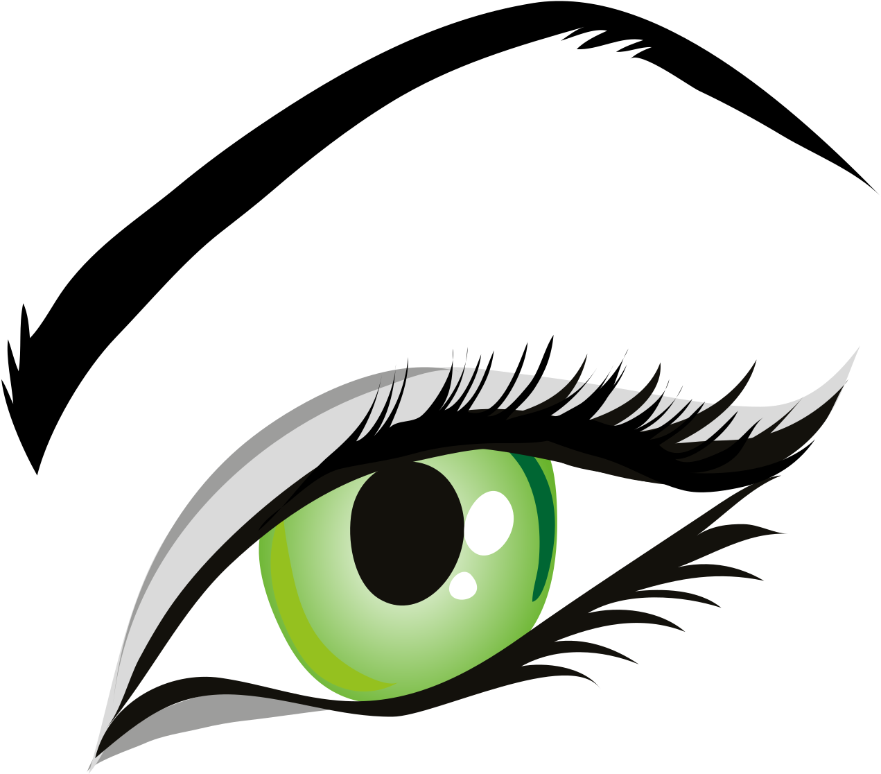 Eyelash Clip Transparent Library Eyebrow Threading - Eye Clip Art (820x720), Png Download