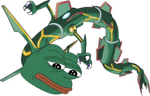 Requa Peep - Pepe The Frog Pokemon (500x321), Png Download