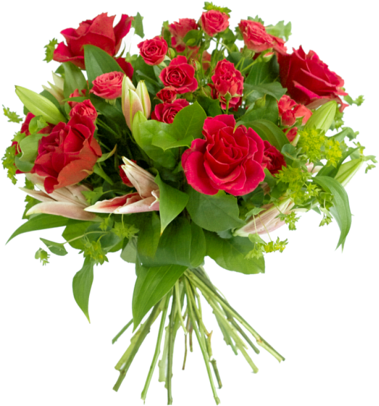 Bouquet Of Flowers Png Image - Birthday Flowers Bouquet Png (650x694), Png Download