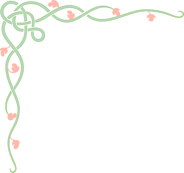 Vine With Pink Flowers Svg Clip Arts 600 X 564 Px (600x564), Png Download