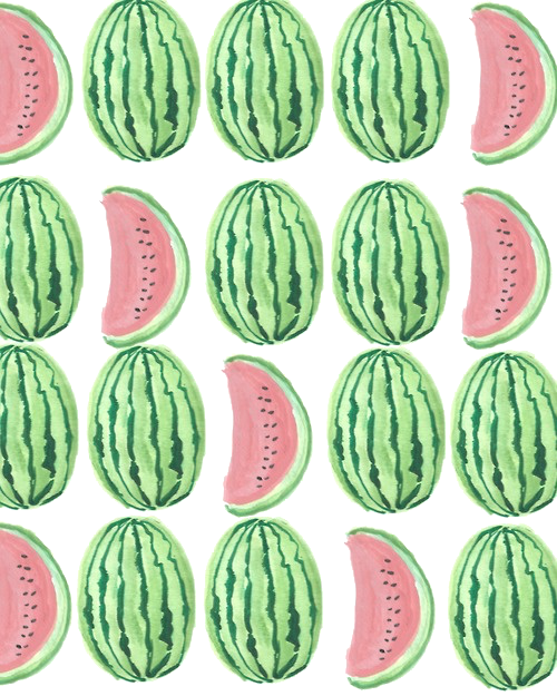 All Things Girly & Beautiful - Watermelon Print (500x625), Png Download