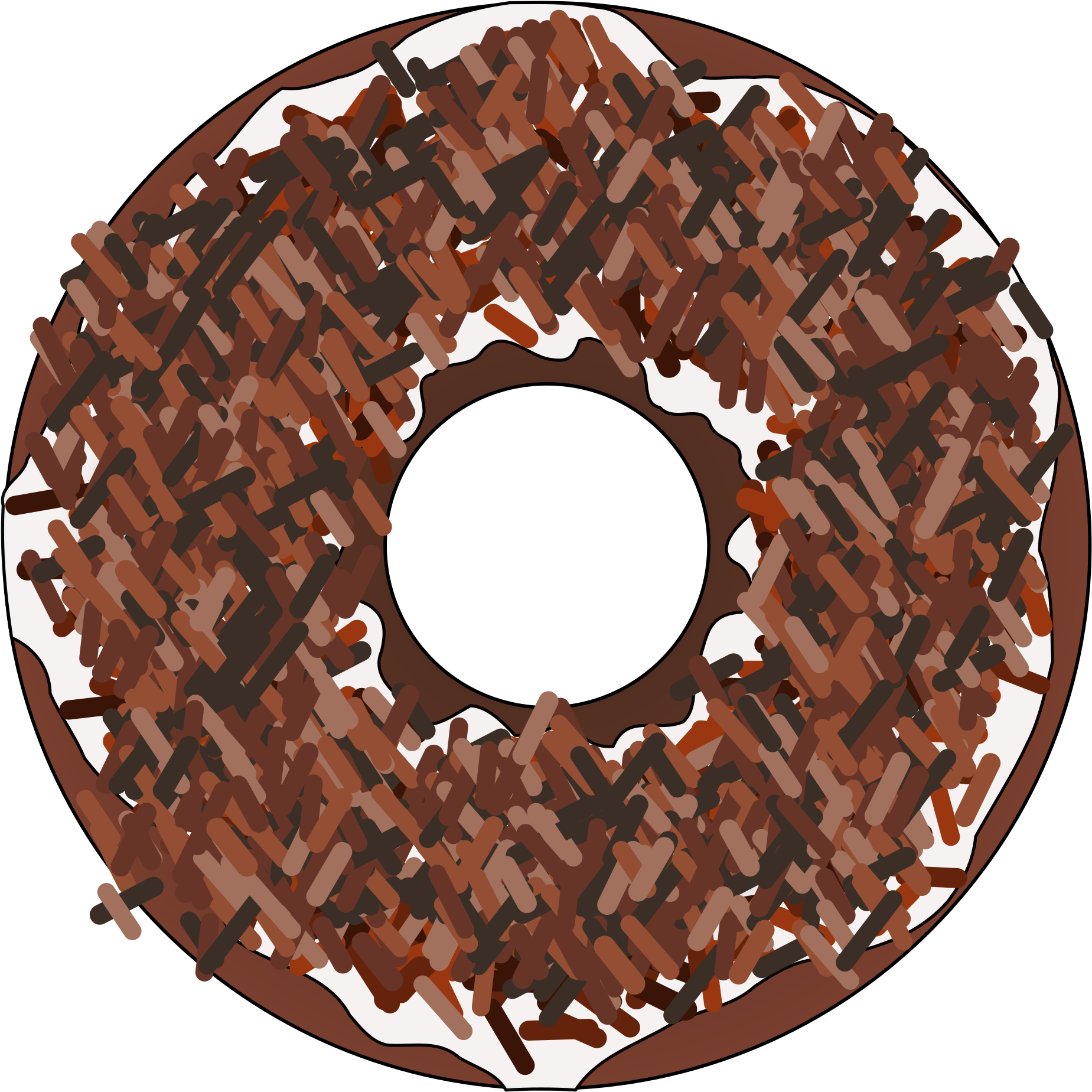 This Free Icons Png Design Of Too Many Brown Sprinkles (2400x2400), Png Download
