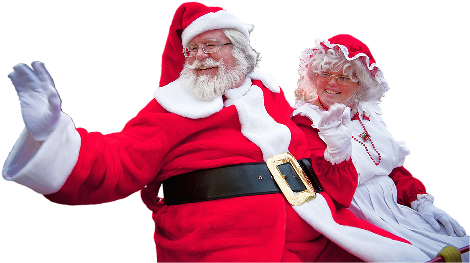 Santa's Medical Chart Says He's A 1,746 Year-old Married - Santa And Mrs Claus Png (960x538), Png Download