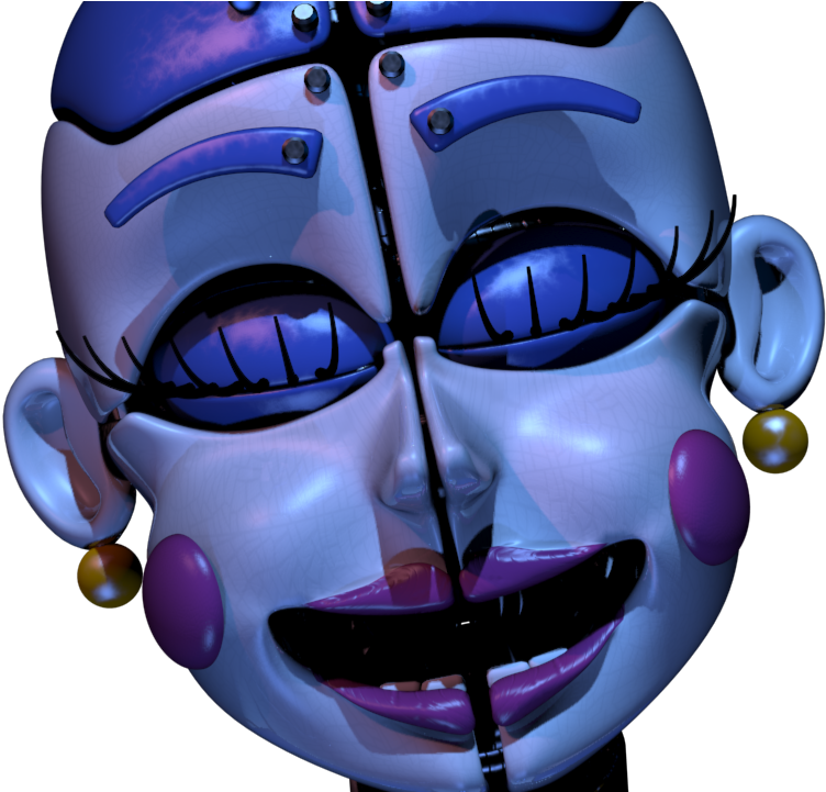 File History - Fnaf Sister Location Characters Jumpscare (1280x720), Png Download